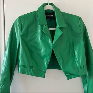 Green Cropped Jacket